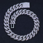 Bling Zircon Cuban Link Chain for Men Iced out.