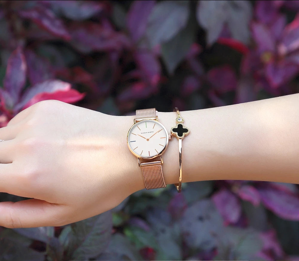 2023 New Women Bracelet Watch 1 Set Japan Quartz
