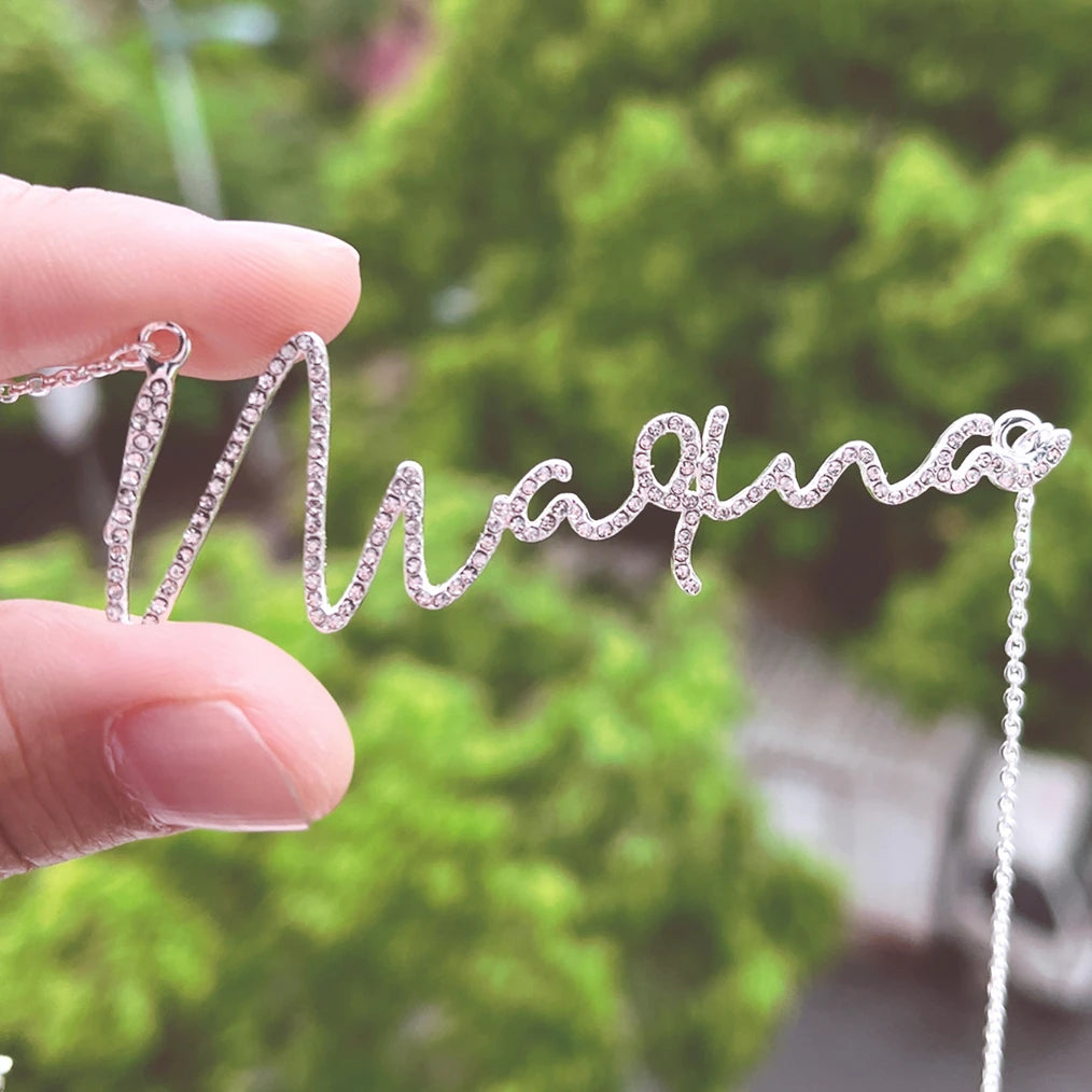 Duoying Zirconia Initial Letters Necklaces Women