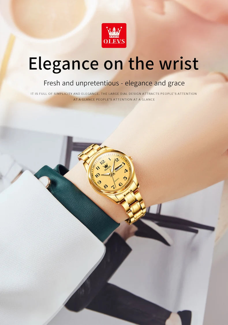 Olevs 5567 Women's Quartz Watches Simple Elegant.