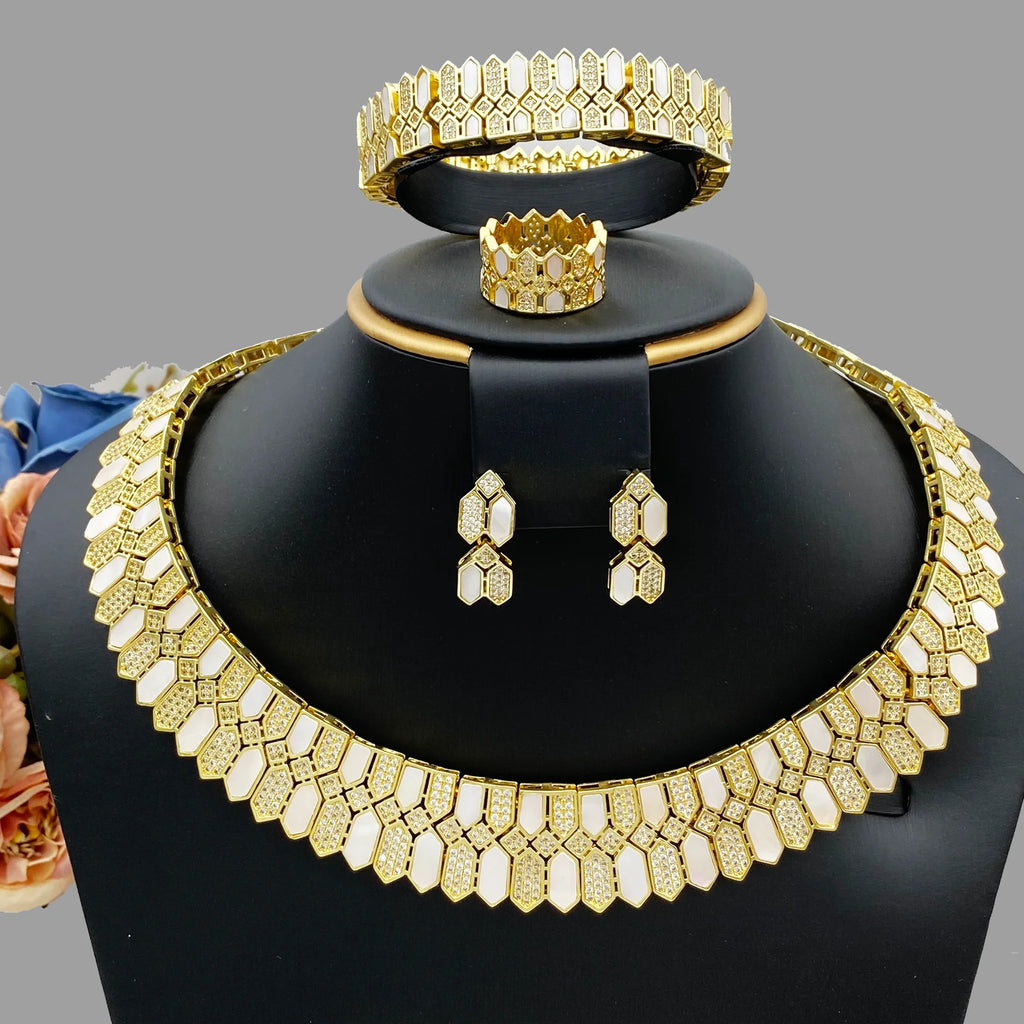 JRH Jewelry Classics Bridal Cubic Zirconia Necklac.
