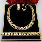 Dubai Luxury Handmade Women Jewelry Set 18k Gold-P.