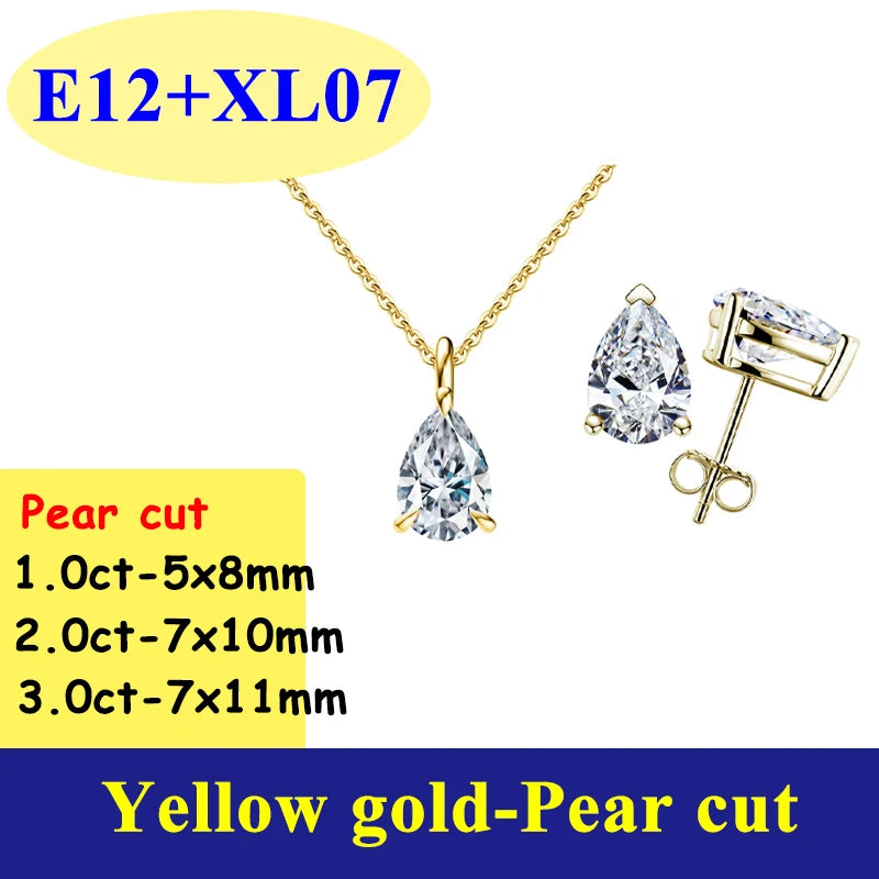 0.5-3CT D Color VVS1 Moissanite Diamond Women's