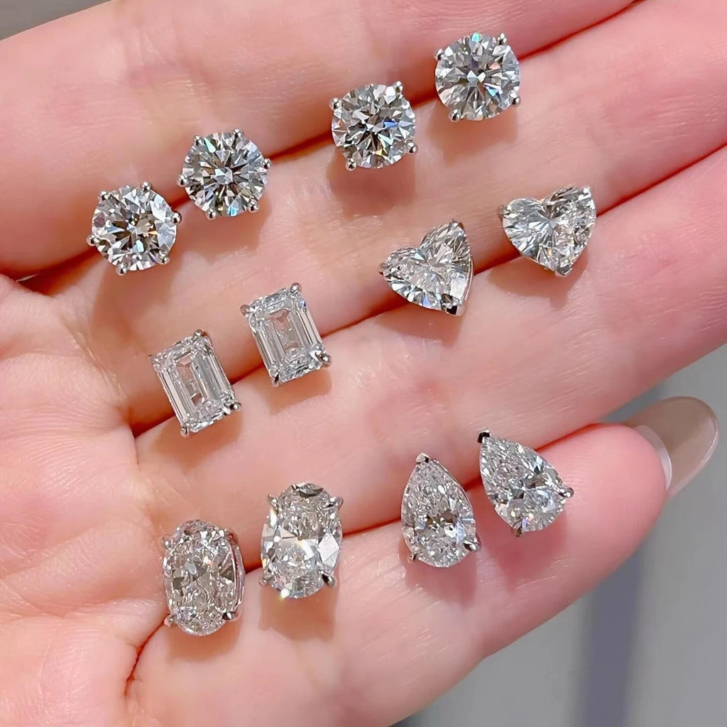 0.5-3CT D Color VVS1 Moissanite Diamond Women's