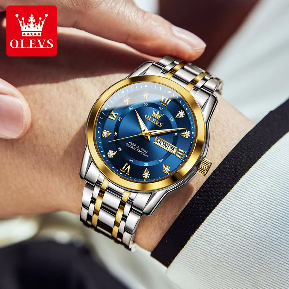 OLEVS 5513 Mens Watch Original Fashion Brand Quartz