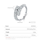 MODIAN 925 Sterling Silver Classic Luxury Round CZ