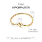 925 Sterling Silver Bracelets 17-20CM Original Golden
