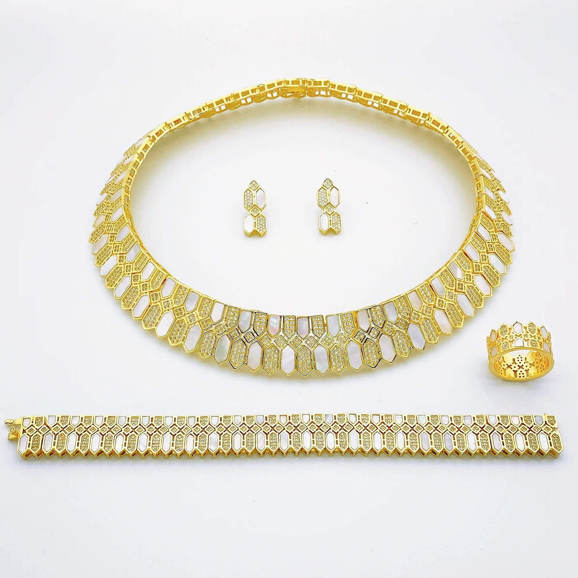 JRH Jewelry Classics Bridal Cubic Zirconia Necklac.
