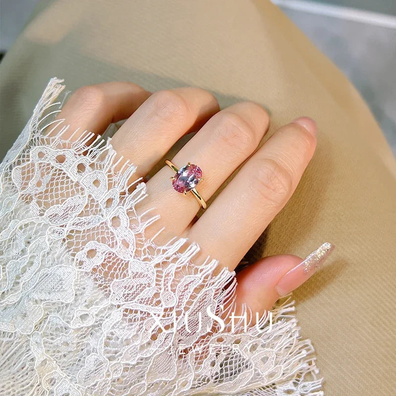 Afghan Dreamy Pink Tourmaline 925 Silver Ring Pigeon