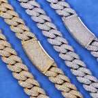 Hhiok Thick 18mm Wide Inlaid Zircon Iced Cuban