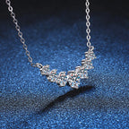 Collier en moissanite pour femme, bijoux fins de mariage
