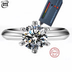 Hot New Luxury 925 Sterling Silver 1-3 Ct Real