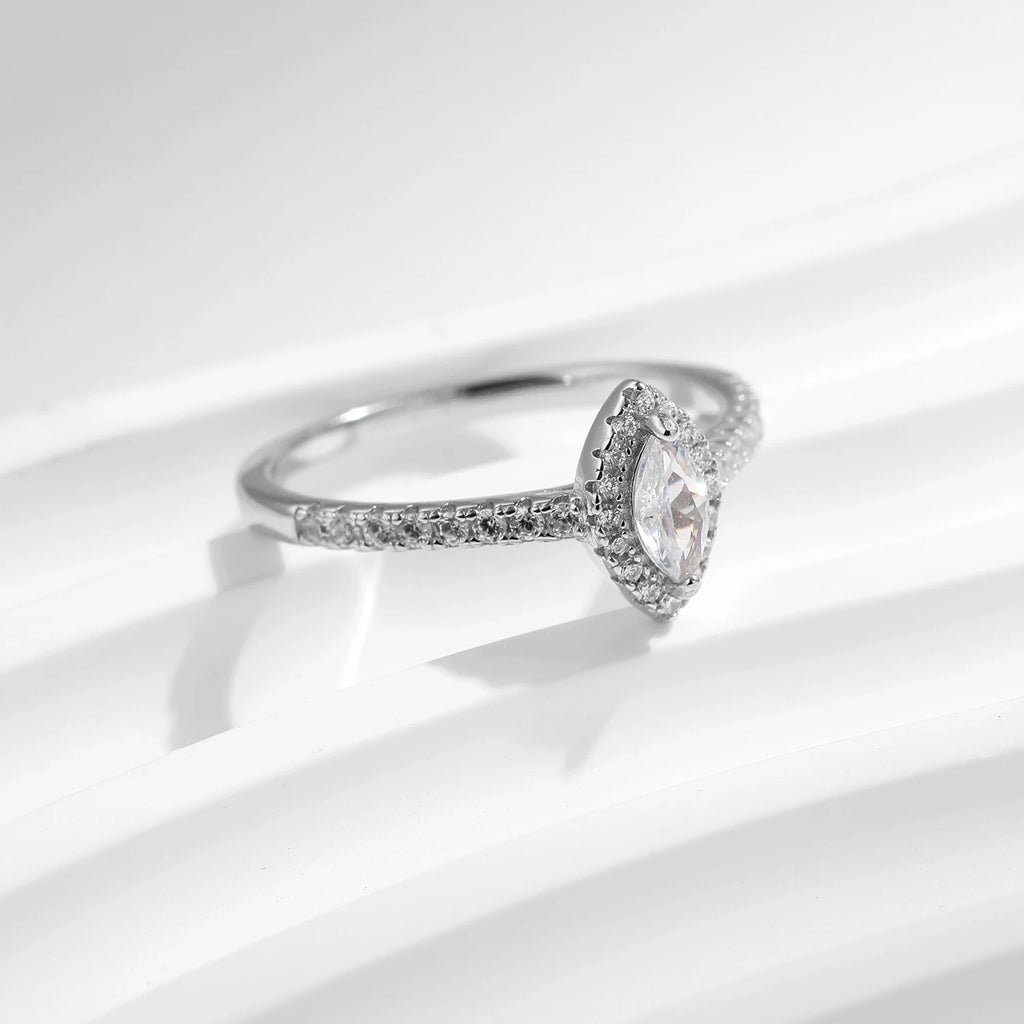 MODIAN Exquisite Luxury Marquise Cut CZ Ring 925