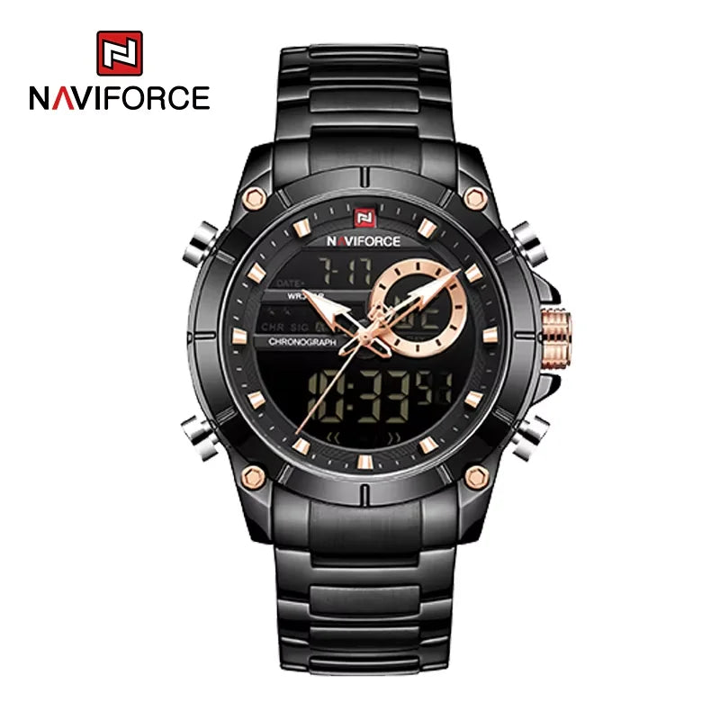 NAVIFORCE 9163 Luxury Original Sport Wrist Watch For - BB-
