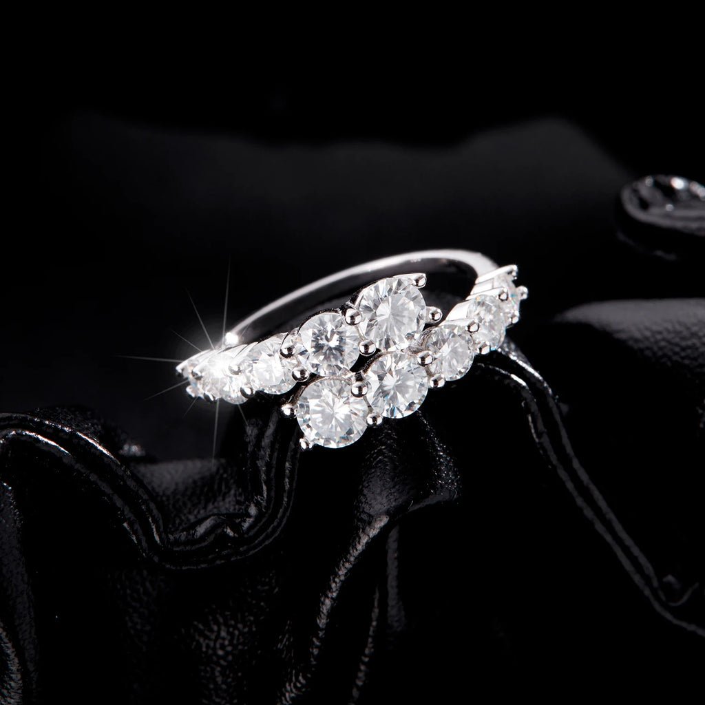 MODIAN 925 Sterling Silver Classic Luxury Round CZ