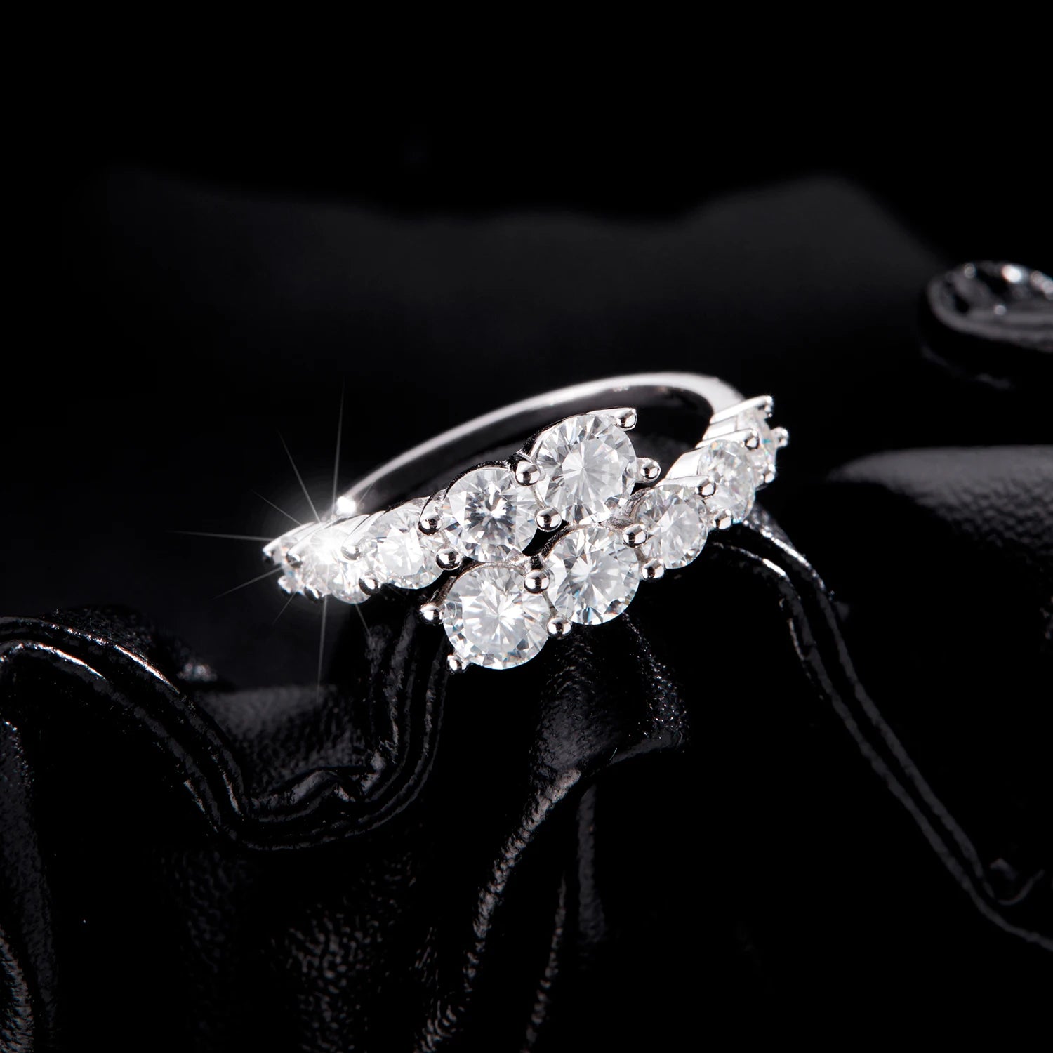 MODIAN 925 Sterling Silver Classic Luxury Round CZ
