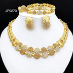 latest Italian Ladies Fine Jewelry Sets Gold Color