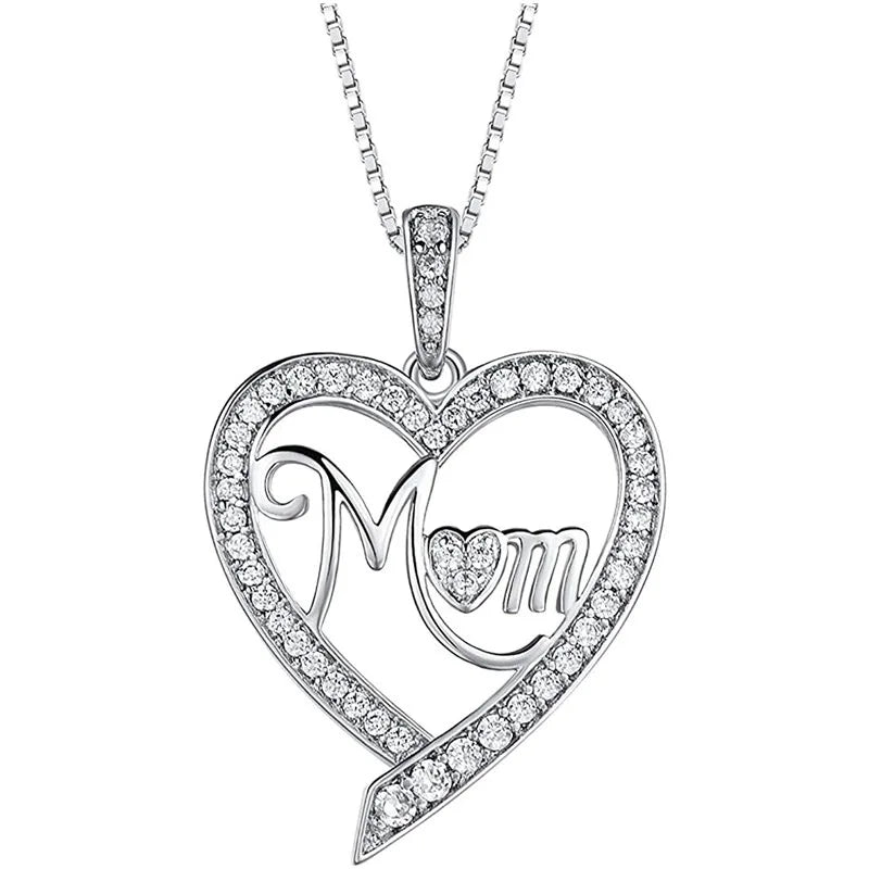 Elegant Style Heart shaped Pendant Necklace Hollow - YD1186-1 / United States