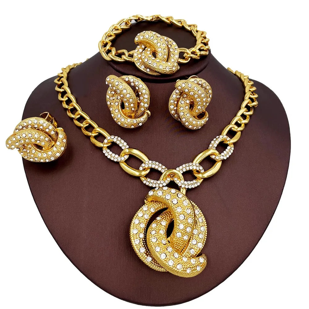 Dubai Nigeria Trending Jewelry Set For Women Luxur
