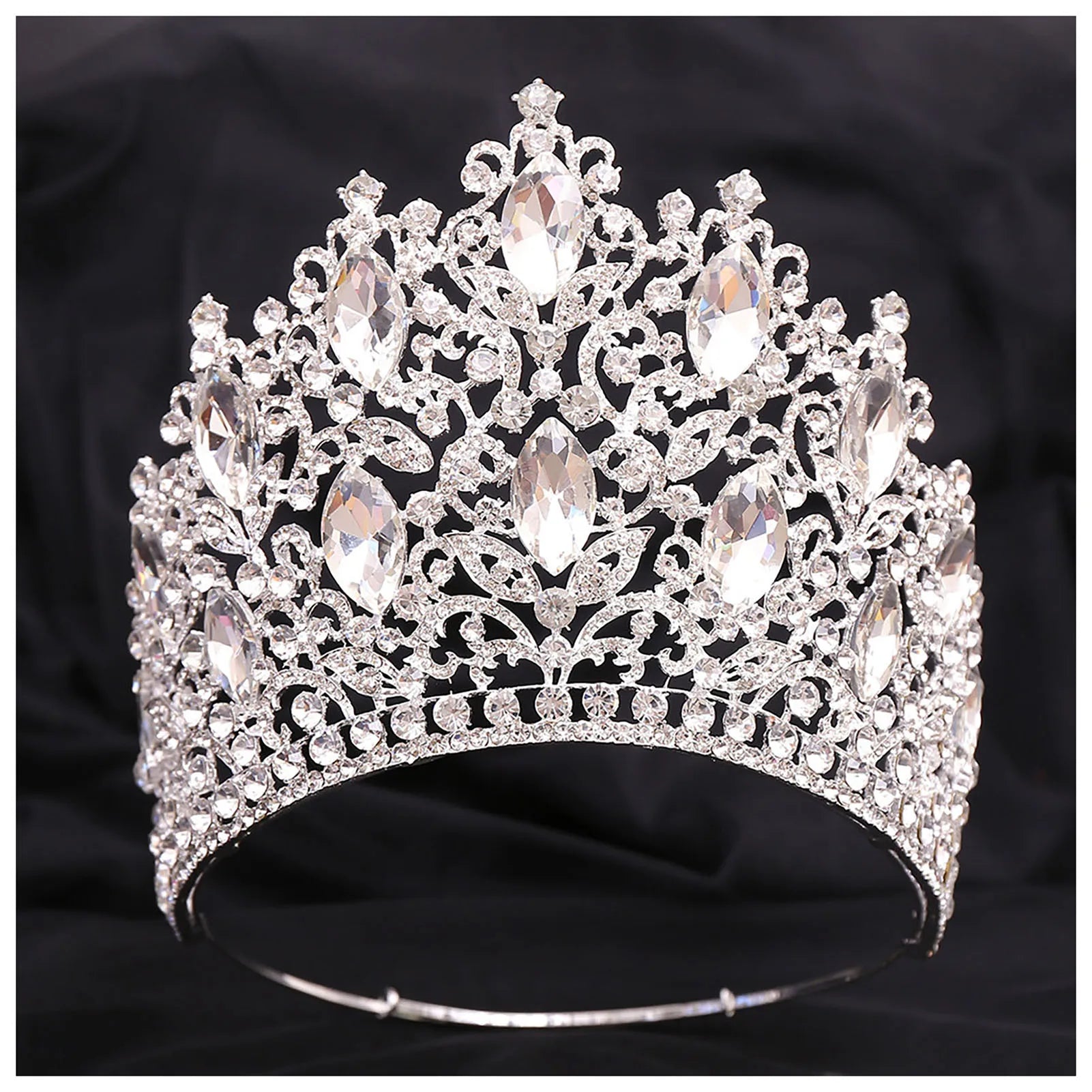 Luxury Wedding Tiaras For Bride Crystal Rhinestone