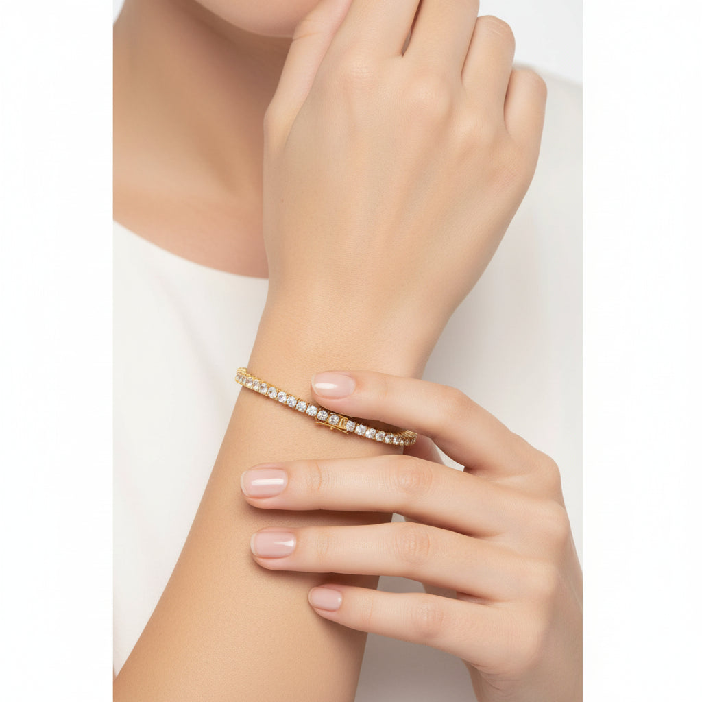 Factory Price D VVS1 Moissanite Tennis Bracelet 925