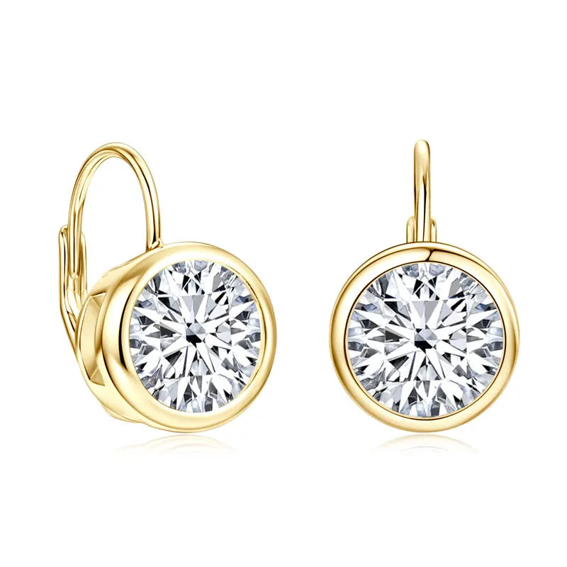 Lnkry 6.5MM/8MM Moissanite Hoop Earring 14k