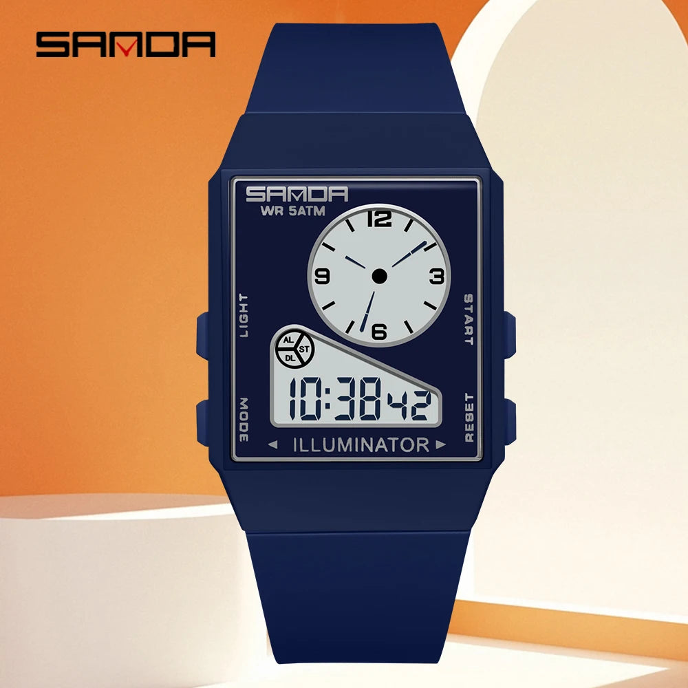 Sanda 6338 Fashion 2026 New Dual Display Electroni