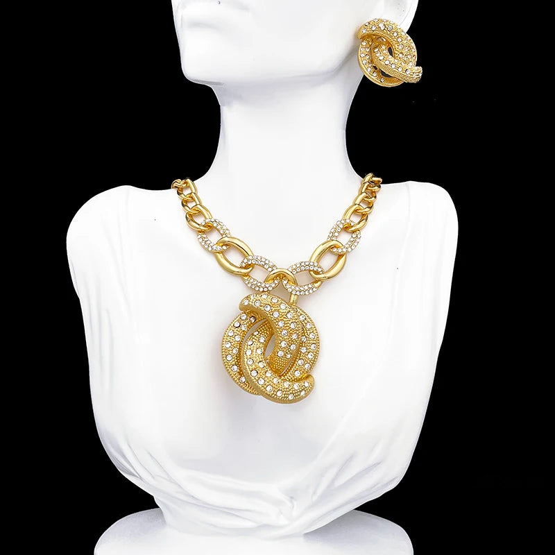 Dubai Nigeria Trending Jewelry Set For Women Luxur