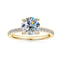 Lnngy 8mm 2ct Moissanite Halo Ring Certified 925 - 8MM-2CT / Gold Color 1 / 8.5, 8MM-2CT / Gold Color 1 / 8, 8MM-2CT / Gold Color 1 / 7.5, 8MM-2CT / Gold Color 1 / 7, 8MM-2CT / Gold Color 1 / 10, 8MM-2CT / Gold Color 1 / 9.5, 8MM-2CT / Gold Color 1 / 9, 8MM-2CT / Gold Color 1 / 4.5, 8MM-2CT / Gold Color 1 / 4, 8MM-2CT / Gold Color 1 / 6.5, 8MM-2CT / Gold Color 1 / 6, 8MM-2CT / Gold Color 1 / 5.5, 8MM-2CT / Gold Color 1 / 5