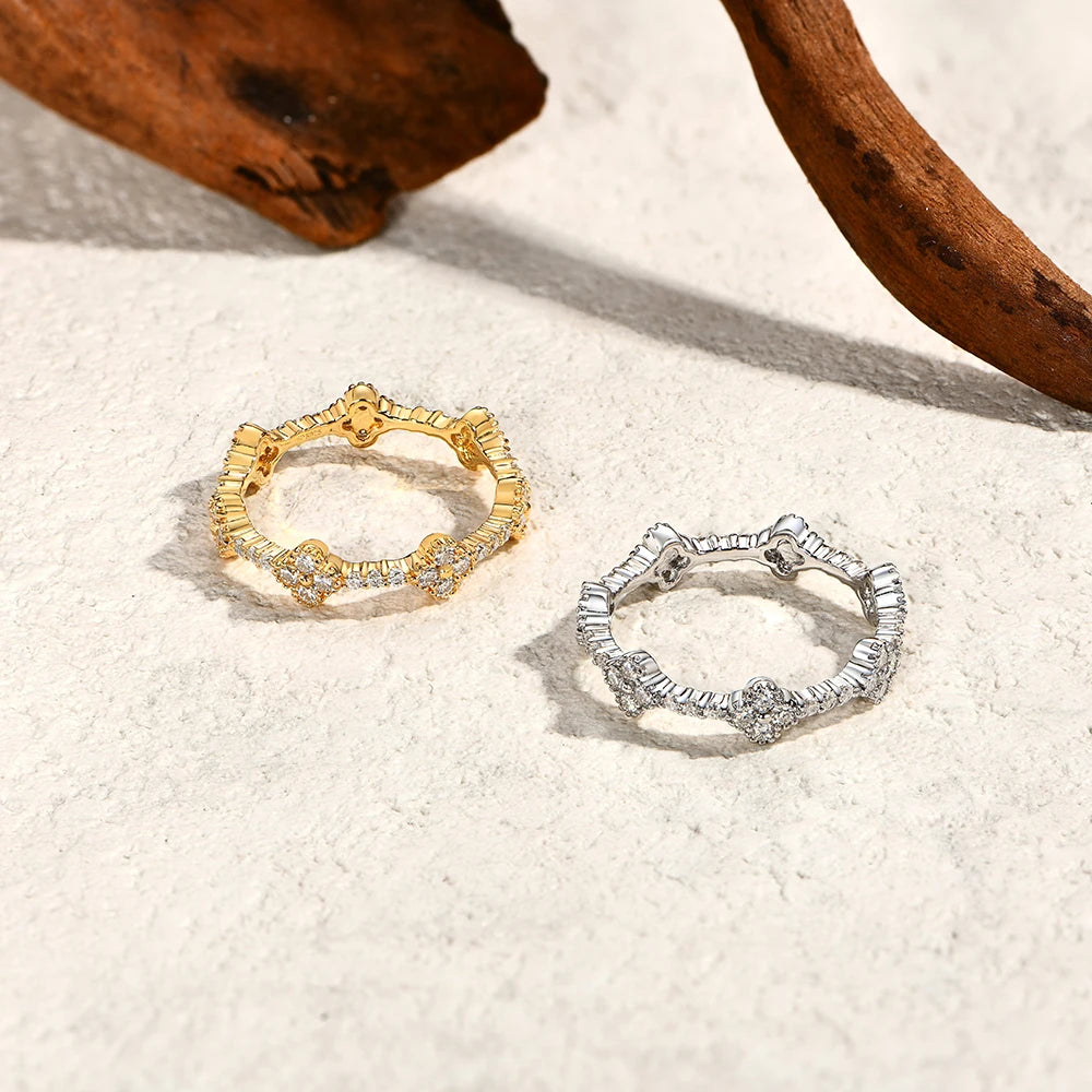 Attagems Eternity Dvvs1 Moissanite Ring for Women.