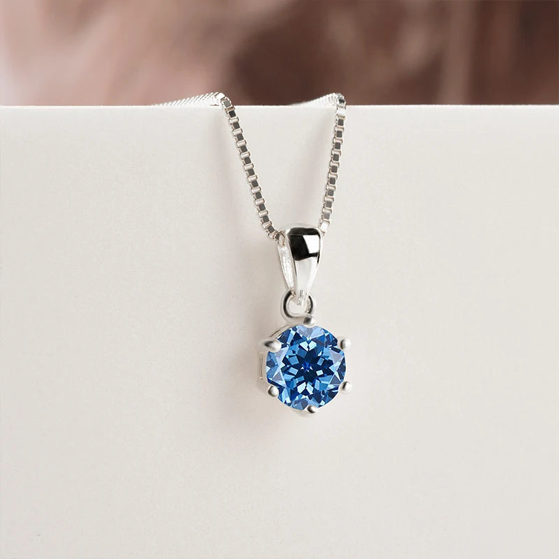JoyceJelly 1 CT Real Moissanite Pendant Necklace For