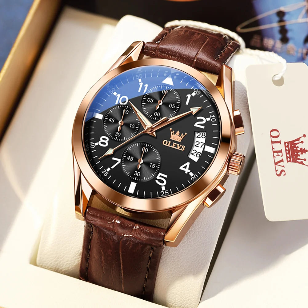 OLEVS 2878 Men's Luxury Quartz Watch | Waterproof