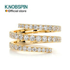 Knobspin D VVS1 Moissanite Eheringe für Frauen