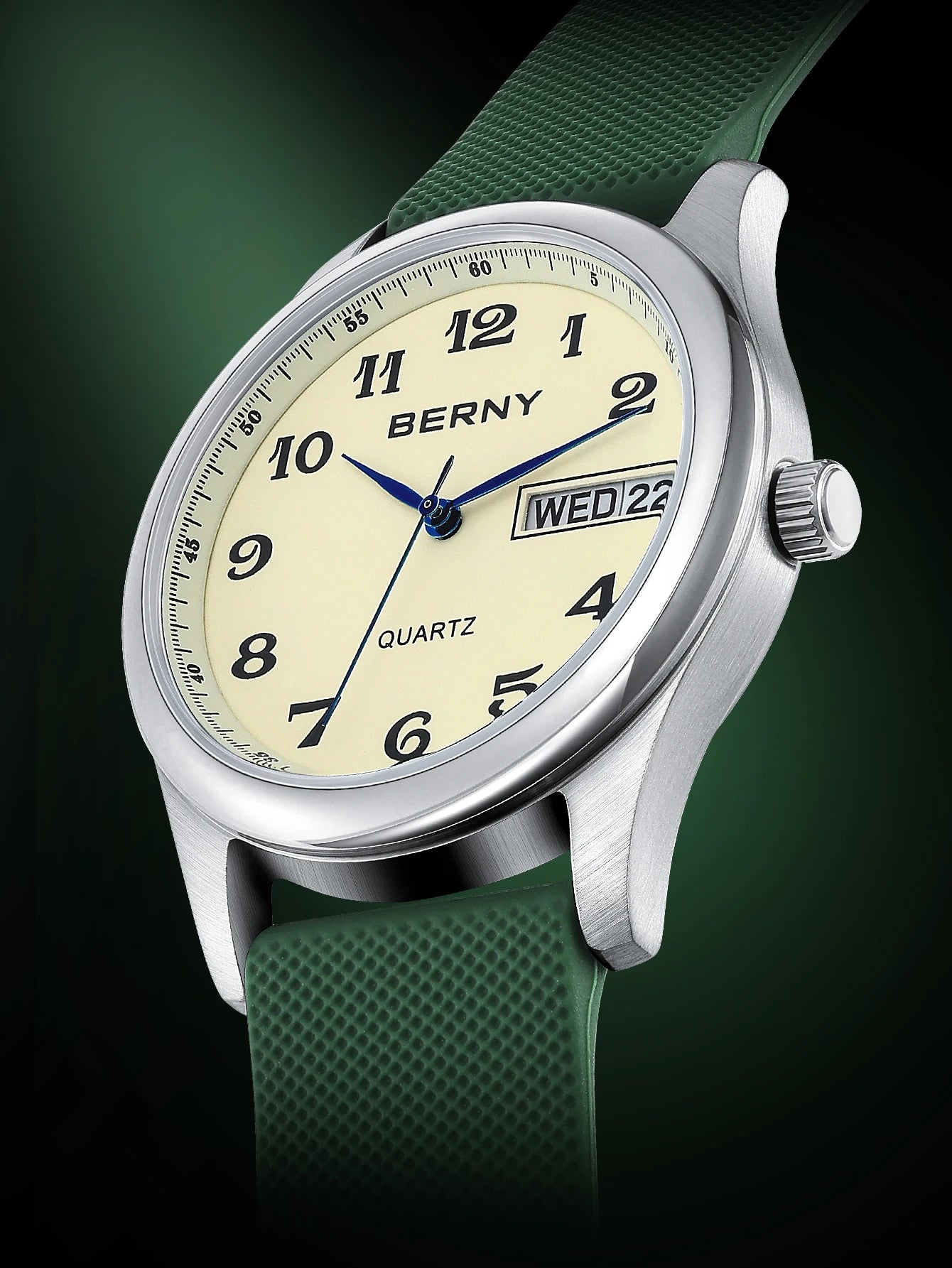 Berny Men's Watches Calendar Weeks Quartz Men.