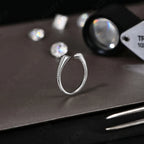 Bague Mintybox en diamant de laboratoire taille poire 0,5 carat