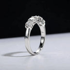 SG White Gold D Color 4mm Moissanite Ring For