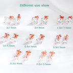 Smyoue 18K Plated 0.1-3CT Moissanite Stud Earrings for