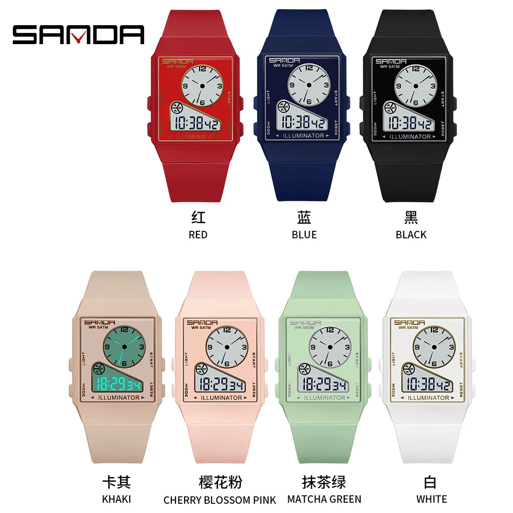 Sanda 6338 Fashion 2026 New Dual Display Electroni