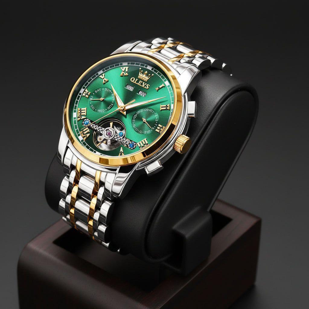 OLEVS 6607+6602 Original Men Women Watch Luxury Brand - Man 7 / United States, Man 7 / China Mainland