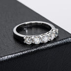 JoyceJelly 4mm D Color VVS Moissanite Ring For Women