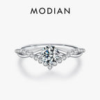 MODIAN Crown D Color Moissanite Ring Delicate Lab