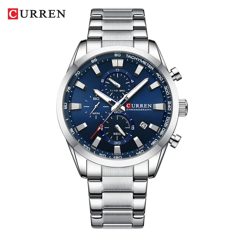 Curren 8445 Men's Multifunctional Waterproof Wrist