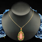 Falair Fashion Copper Plated Gold Zirconia Jewelry Set