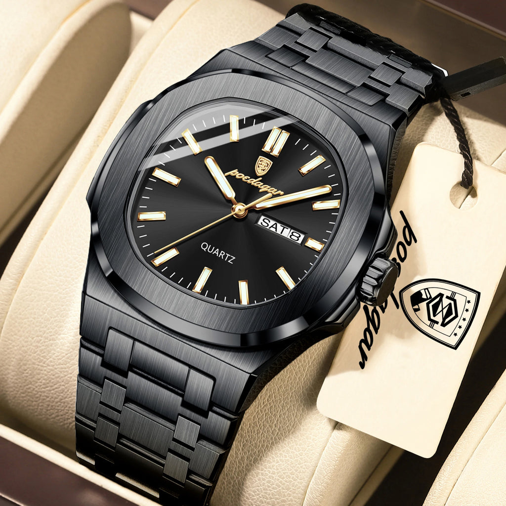 Poedagar Top Trendy Men's Watches Waterproof Lumin.