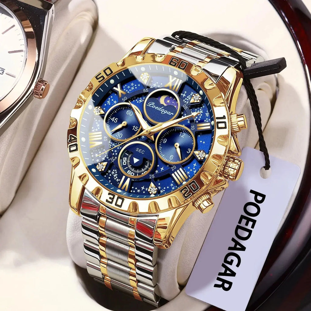 Poedagar Luxury Man Watch Waterproof Luminous.