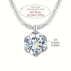 LOUTF 1CT Sparkling Luxury Moissanite Diamond White