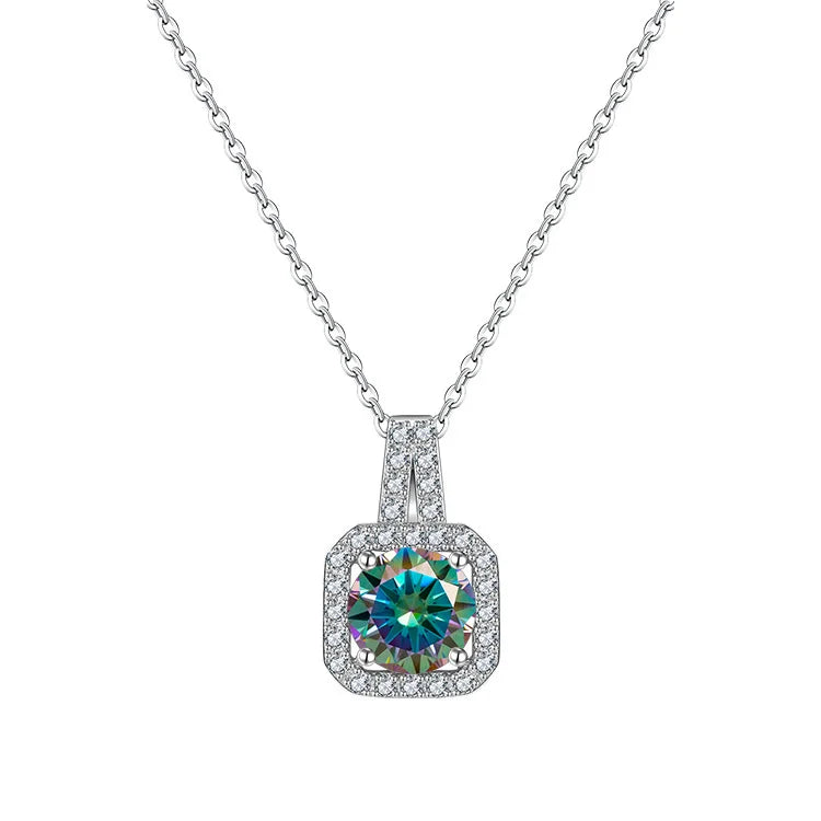 JoyceJelly Real S925 Sterling Silver 1 Carat Moiss