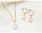 Halskette aus echten Barockperlen, handgefertigter Schmuck