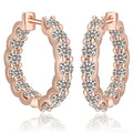 JoyceJelly 2.6cttw D Color 3mm All Moissanite Earrings - green