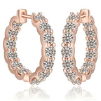 JoyceJelly 2.6cttw D Color 3mm All Moissanite Earrings - green